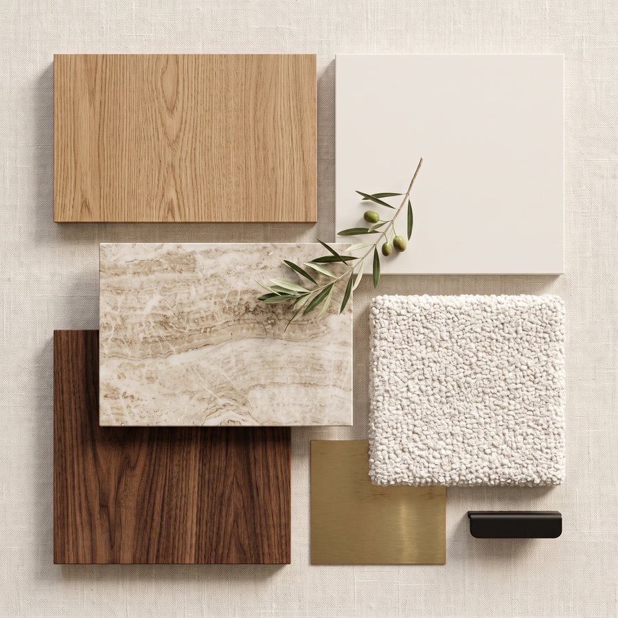 Moodboard helle Hölzer